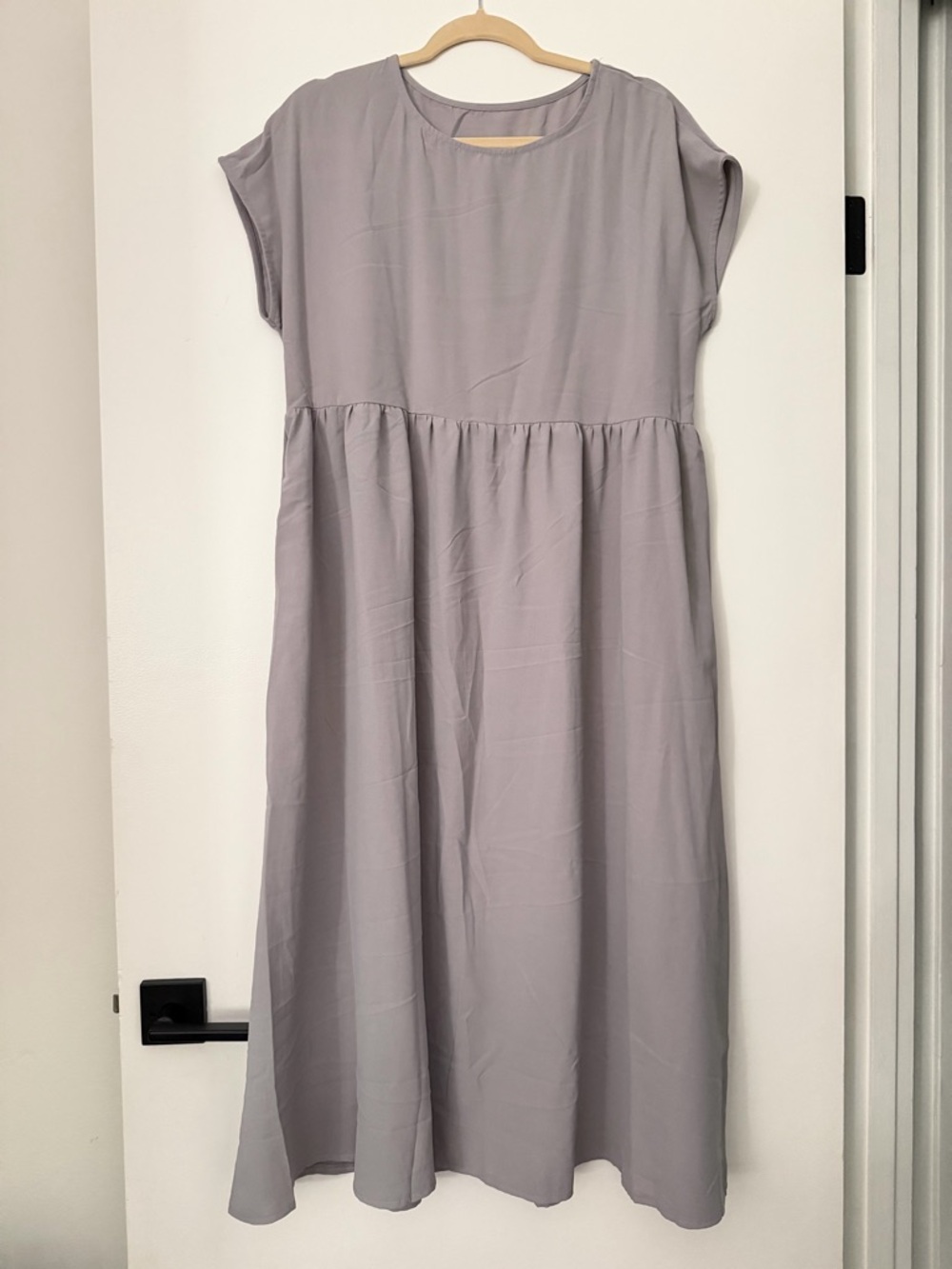 SHEIN Mauve Gray Midi Dress